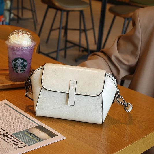 Minimal Leather Crossbody Bag